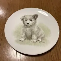 ヴィンテージ ノリタケ Noritake 日本陶器 犬 子犬 飾り皿 プレート