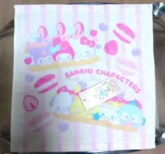 サンリオキャラクターズ 　タオル 　マカロンスイーツ柄