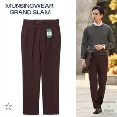 MUNSINGWEAR Grand Slam スラックス ボルドー タグ付き