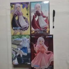 魔女の旅々 イレイナ タイトー フリュー プライズ景品 フィギュア 4体セット