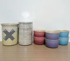 BAUER POTTERY（バウアーポッタリー）シャーベットカップ 3点セット