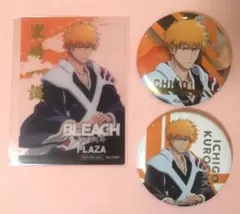 BLEACH　PLAZA　黒崎一護　缶バッジ、クリアカード