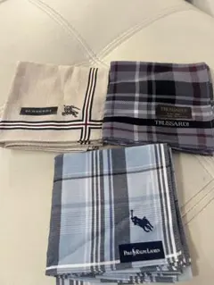 BURBERRY ハンカチ 3枚セット チェック柄 ドット柄 - メルカリ