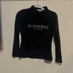 BURBERRY 黒 ベロアトレーナー