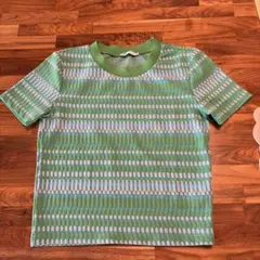 ZARA 半袖Tシャツ グリーン系のサムネイル