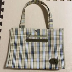 ナイロンバッグ　ミッキーマウス　チェック