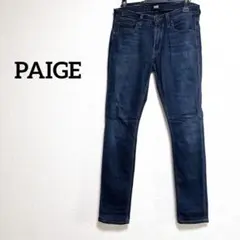 【L】 PAIGE ペイジ ダークブルー ストレート デニム カジュアル 女性