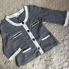 ノーカラージャケット カーディガン　美品❗️のサムネイル