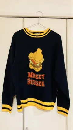 ディズニーリゾート ミッキーバーガー ニット ディズニーセーター 男女兼用