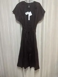 み*み様 定価17600円　RADIATE 半袖シャツワンピース ブラウン サイ