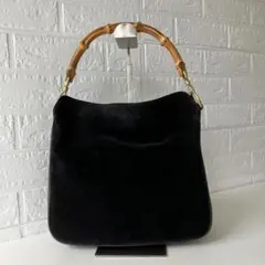 スエード ハンドバッグ