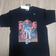 Gundam プリント Tシャツ 黒