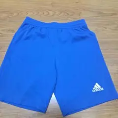 adidas ハーフパンツ　サッカー　青　140