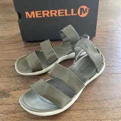 MERRELL サンダル 24㎝　カーキ　ベルトのサムネイル