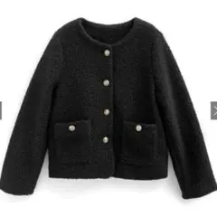 三上悠亜 リングウールノーカラージャケット[fo2041]