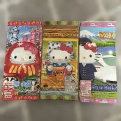 73 未使用 ハローキティ ハンドタオル 3枚セット 高崎 小田急 埼玉