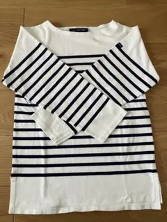 SAINT JAMES ネイビーストライプ 7分丈　XS（36）