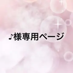 ♪様専用ページ