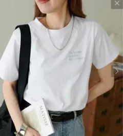 DISCOAT レディース　3段ロゴ刺繍ショートTシャツ《WEB限定》のサムネイル
