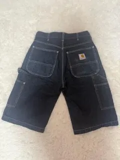 Carhartt ペインター ショートパンツ 32 ネイビー 革パッチ ダック地 Carhartt ペインター ショートパンツ 32 ネイビー 革パッチ ダック地