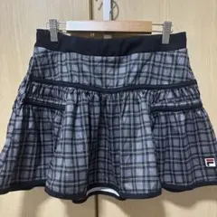 FILA テニス フレアスコート ブラック×グレー　ウィンザーコラボ　美品！