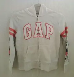 【美品】※値下げ GAP ミッキーマウス ミニーマウス パーカー オフホワイト