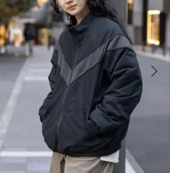 ニコアンド　リバーシブルVラインブルゾン