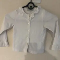 agnès b. フリル付き長袖シャツ 4 ans