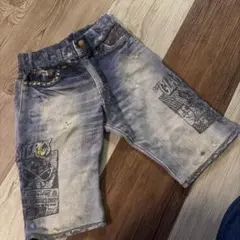 ヒスミニ パンツ フェイクデニム