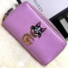 希少❗️グッチ　犬　ボスコ　GGマーモントコインケース小銭入れキーリング付ミニ財布