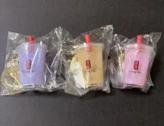 ゴンチャ 立体キーホルダー ミルクティー 貢茶 タピオカ 3点セット