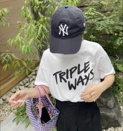 新品タグ付き☆DISCOAT TRIPLEフクレプリントTシャツ