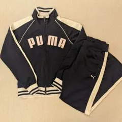 PUMA ネイビー ジャージトラックジャケット セットアップ Sサイズ