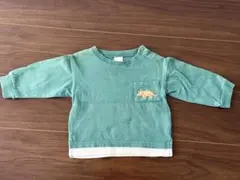 petit main 恐竜刺繍 長袖Tシャツ サイズ 80 男の子