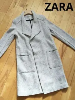 ロングコート ZARA ベージュ S ナチュラル アウター レディース - メルカリ