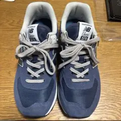 new balance 574 ネイビー スニーカー24.5cm