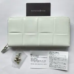 パトリックコックス　ラウンドファスナー　L字ファスナー　長財布　本革　白