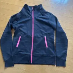 アンダーアーマーunder armour ジャージ　ブラック ピンク　LG 黒