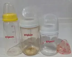 Pigeon ピジョン 哺乳瓶 3本セット 乳首Mスリーカット