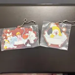 BT21 一番くじ　Happy Bath Time アクリルチャーム　２点