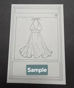 TCG装備カード風 ドレス