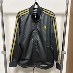 adidas ナイロンジャケット TI377 2XL 黒金 - メルカリ