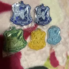 黒子のバスケ　クリアBIGキーホルダー5個セット 黒子テツヤ　キーホルダー