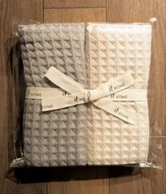 東京インテリア if HOME ワッフル生地 フェイスタオル 2枚セット