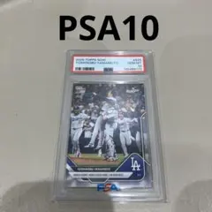 topps now 山本由伸 ワールドシリーズ 初勝利 ドジャース PSA 10 