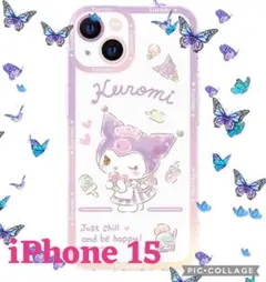 送料無料　Kuromi パステルスイーツ iPhoneケース　iPhone15