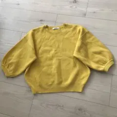 ムルーアMURUA イエローシンプルトップス　バルーン袖のサムネイル
