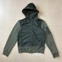 モンクレール ナイロン切替スウェットパーカー MAGLIA CARDIGAN M
