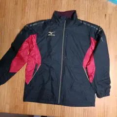 Mizuno トレーニングジャケット 上下　黒/赤