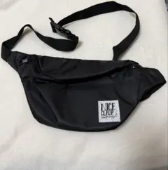 NICE CLAP ブラック　ウエストポーチ　ノベルティ　バッグ